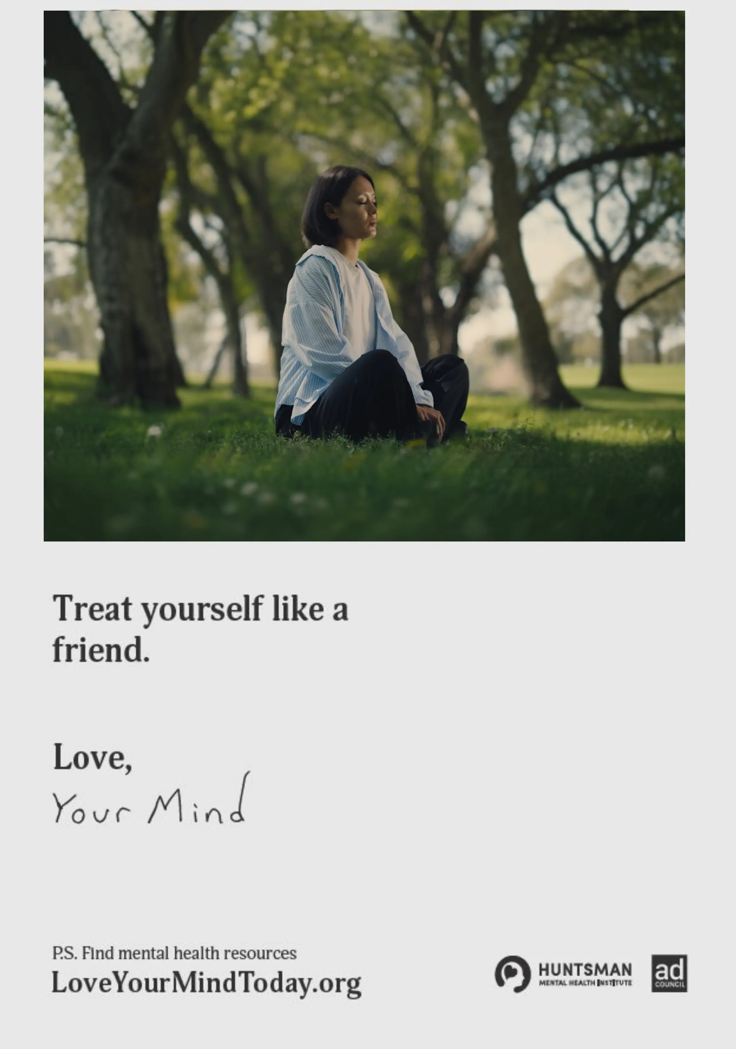 Treat yourself like a friend.